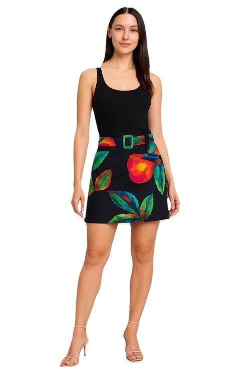 Farm Rio Dresses & Skirts - Farm Rio Mini Skirt Women's Linen Size Medium